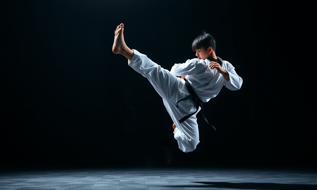 Taekwondo ayak tekniği — havada güçlü bir dönerek tekme (chagi)